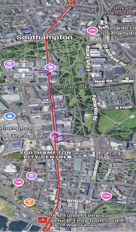 Map Target Drawing Message from District Commander ahead of protests in Southampton ...