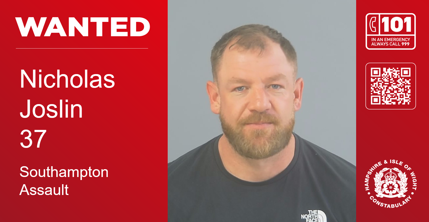 WANTED: Nicholas Joslin, 37, from Southampton