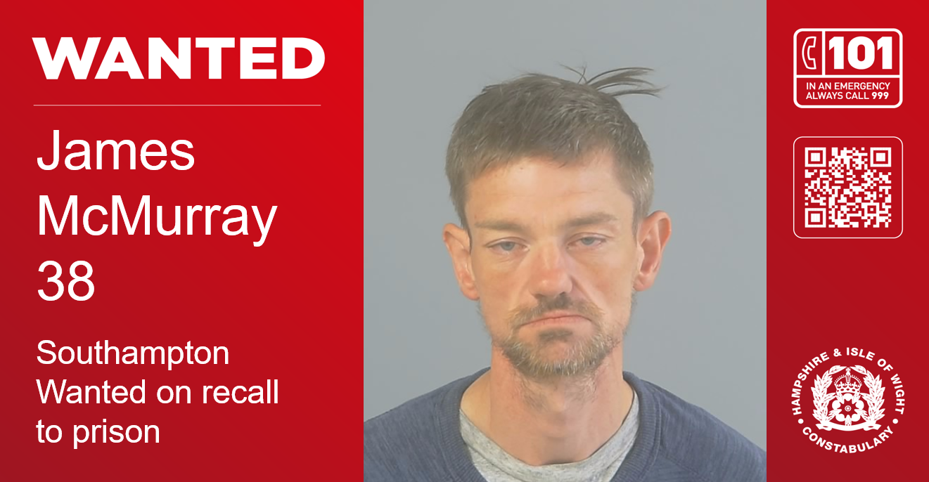 Can you help us find 38-year-old James McMurray who is wanted on recall?