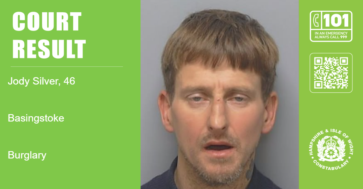 Burglar, 46, jailed for stealing from Basingstoke address