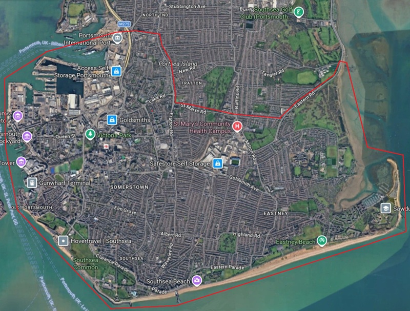 Map Target Drawing New policing powers to be used in Portsmouth during planned protest ...