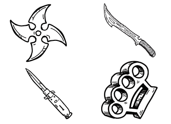 Offensive Weapons Act 2019 bans the possession of dangerous items in private