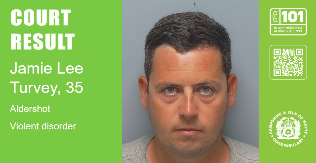 Man, 35, jailed after being found guilty of violent disorder at Aldershot protest 