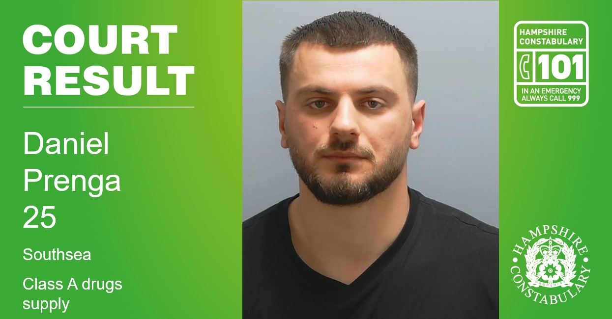 Southsea man sentenced for Class A drugs supply offences in Portsmouth