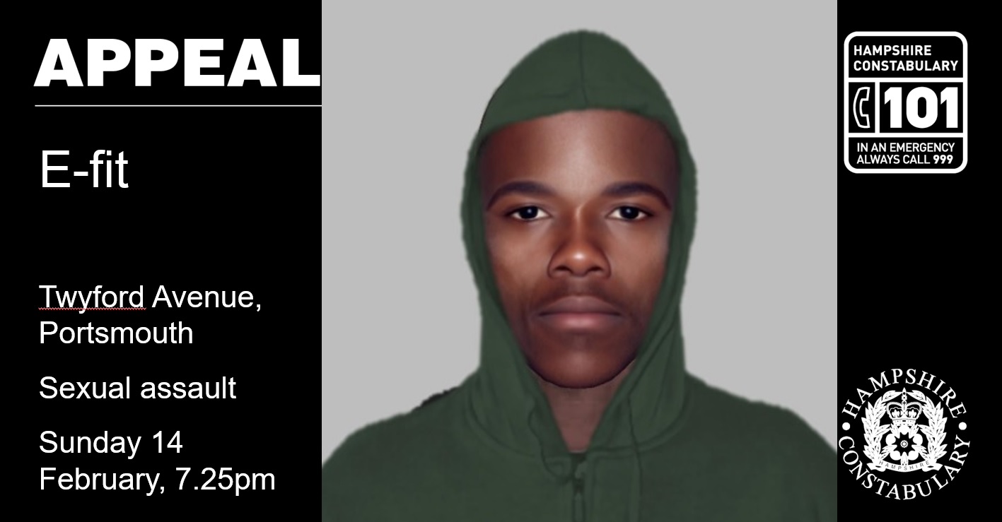 E-fit released following sexual assault on Twyford Avenue